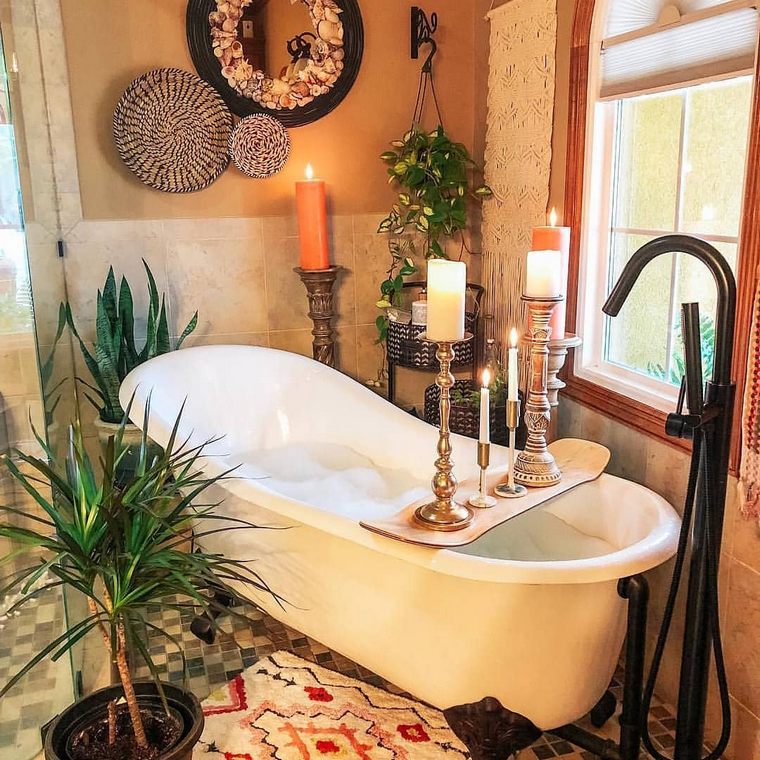 Best Bohemian Bathroom Ideas To Inspire You Bohemain Boho   Bohemian Bathroom 41 