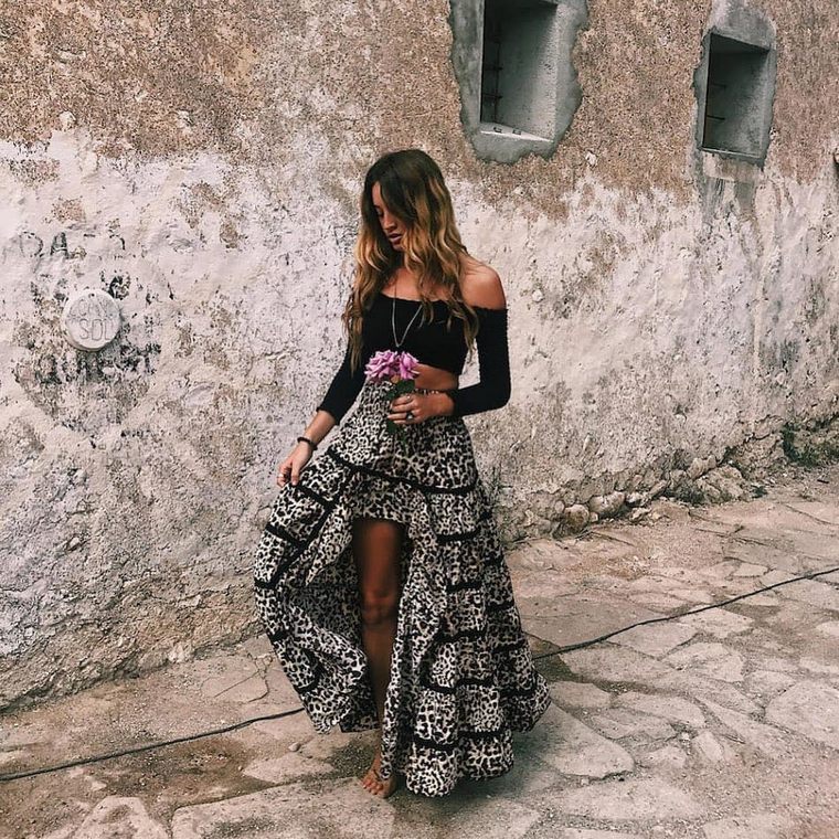 Boho maxi 2024 skirt 60