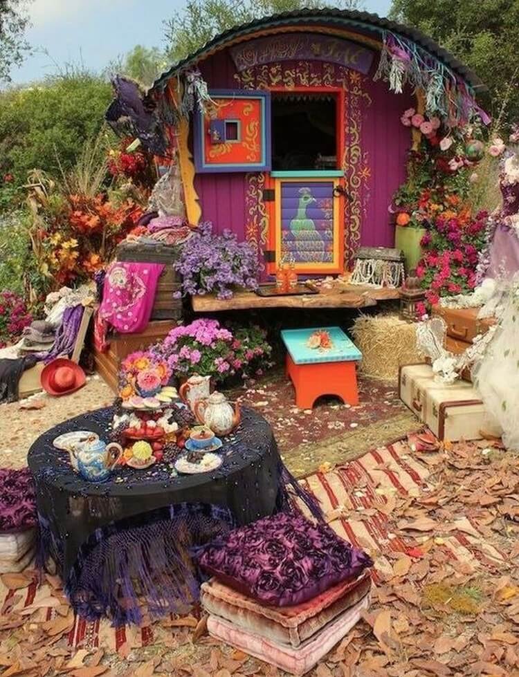 Beautiful Bohemian Chic Garden Ideas | Bohemain Boho