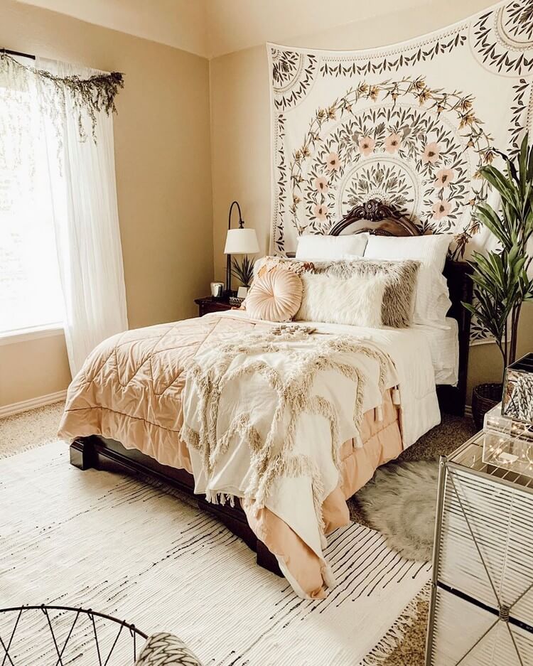 Creatice Cute Boho Room Ideas for Small Space